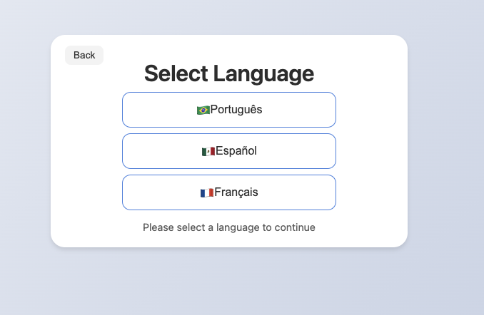 Language Selection